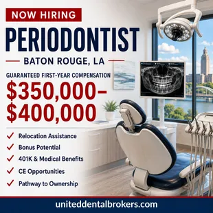 Full-time periodontal position w. guaranteed salary of $350k+